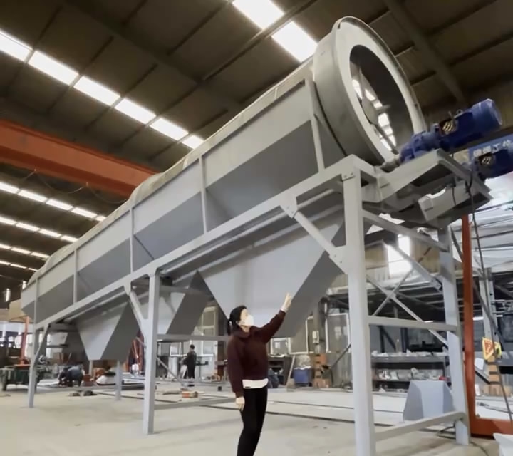 客戶定制滾筒篩分機及配套系統(tǒng)